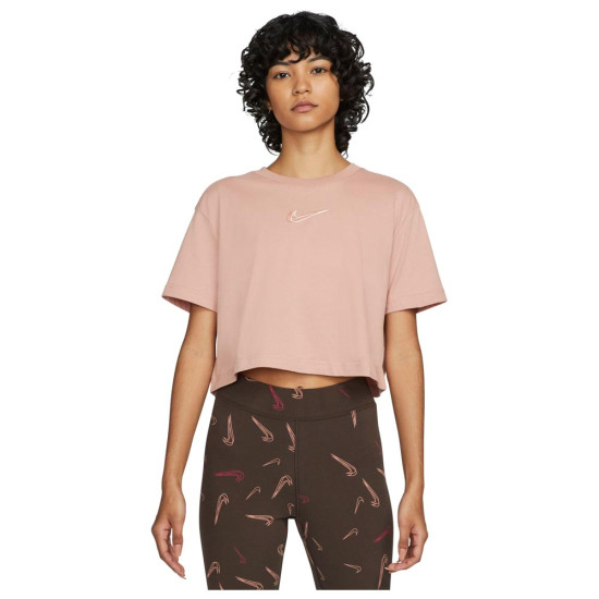 Nike Γυναικεία κοντομάνικη μπλούζα crop